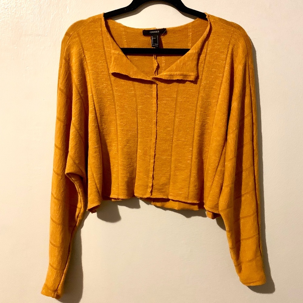Forever 21 Loose Mustard Yellow Sweater